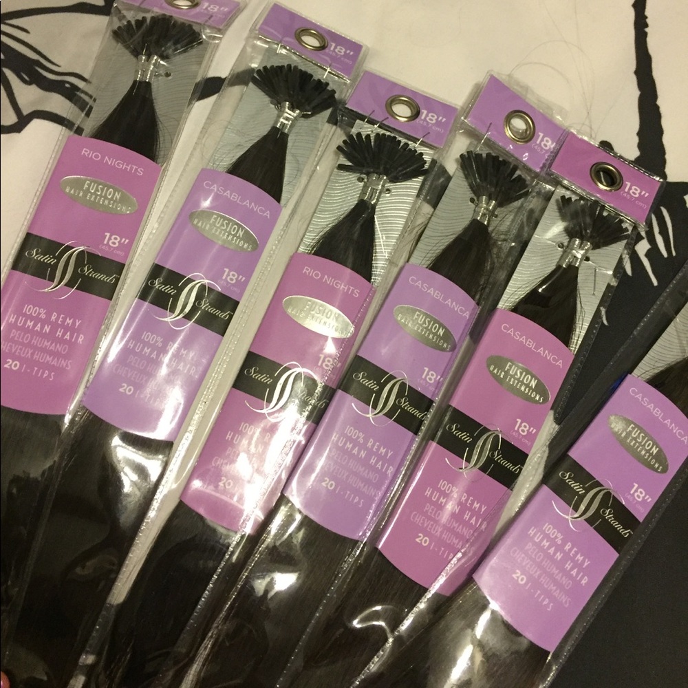 Fusion hair extensions